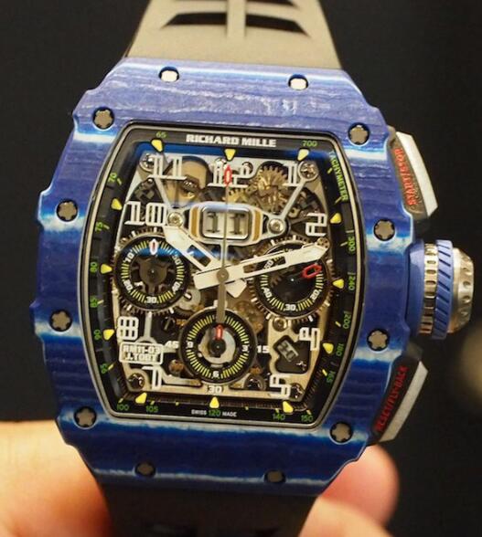 Richard Mille Replica Watch RM 11-03 Jean Todt 50th Anniversary Blue FLYBACK